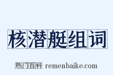 核潜艇组词是什么意思的图片